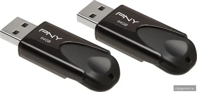 PNY Attache 4 USB minne 64 GB tvåpack