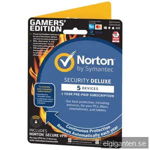 Norton Security Deluxe Gamers Edition - 5 enheter