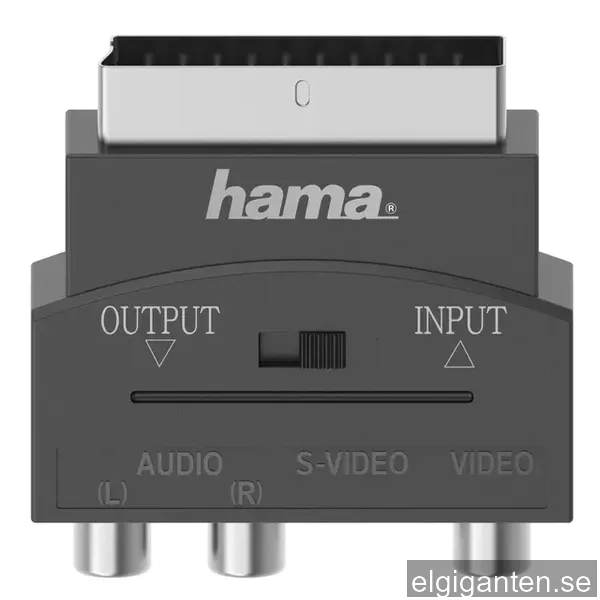 Hama 3 x RCA och S-Video Scart adapter