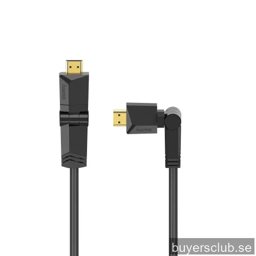 Hama HDMI Cable Ethernet Rotating Gold Black 3m