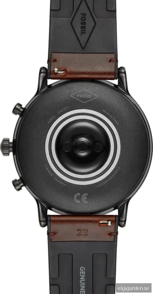 Fossil Carlyle HR Gen. 5 smartwatch 44 mm läder (brun/svart)