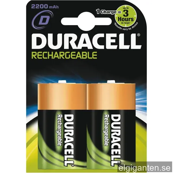 DURACELL D Rechargeable Batteries NiMH (Pack-2)