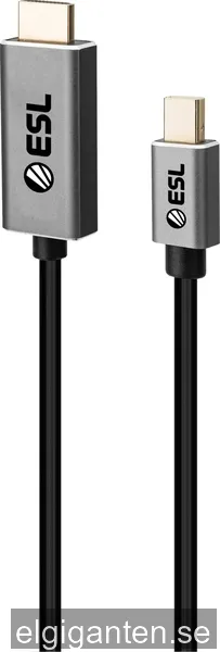 ESL Gaming mini DisplayPort till HDMI-kabel (2 m)