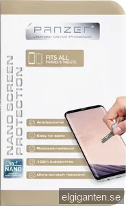 Panzer Nano universellt skärmskydd för smartphone och surfplatta