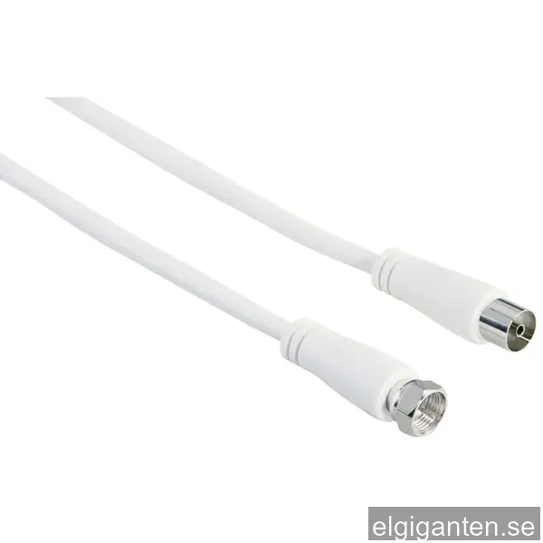 Hama adapter satellitkabel 90 dB (vit/3 m)
