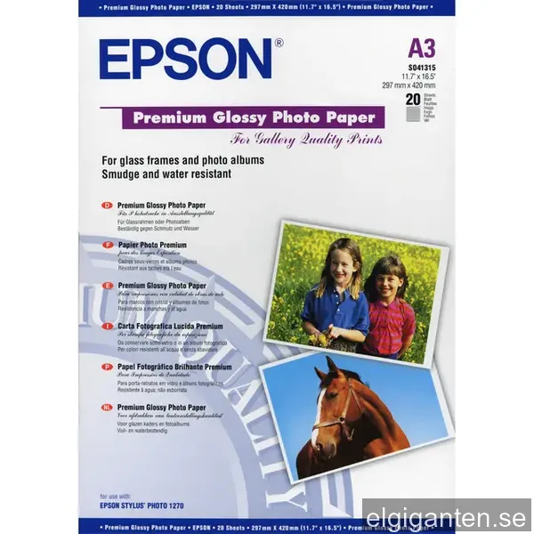 Epson A3 Premium papper 20sh