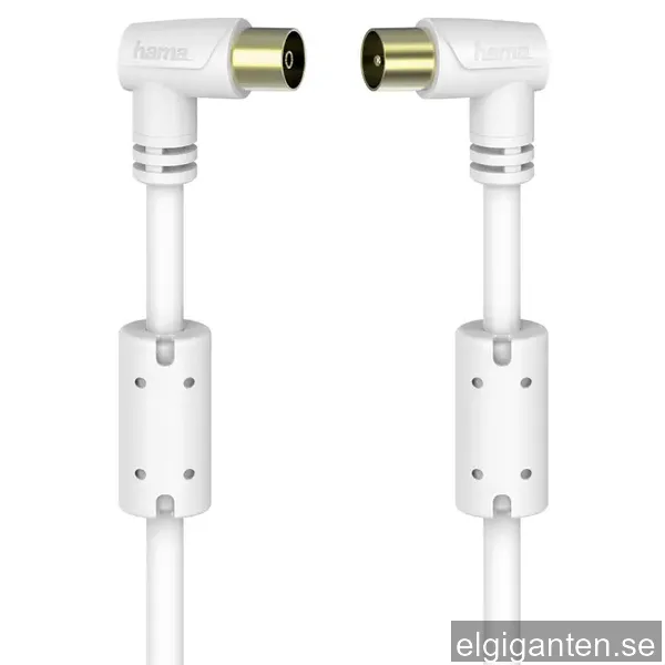 Hama antenn koaxialkabel 90°, 95 dB (5 m/vit)