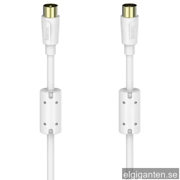 Hama antennkabel koaxial flexi-slim 90 dB (5 m/vit)
