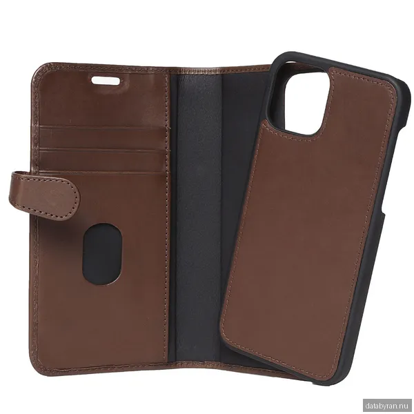 Buffalo Leather Wallet for iPhone 12/12 Pro - Brown