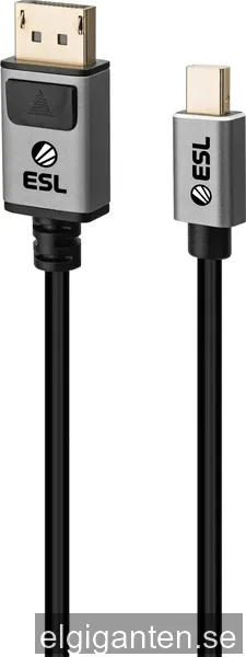ESL Gaming DisplayPort till mini DisplayPort 1.4 kabel (2 m)