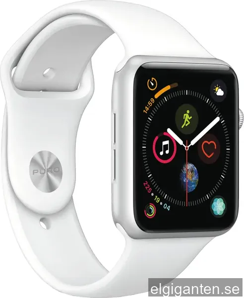 Puro Icon sportarmband av silikon för Apple Watch 38-41 mm (vit)