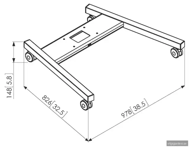 Vogels PFT 8520 vagnsram (svart)