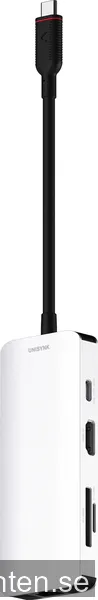 Unisynk USB-C 8 i 1 dockningshubb (silver)