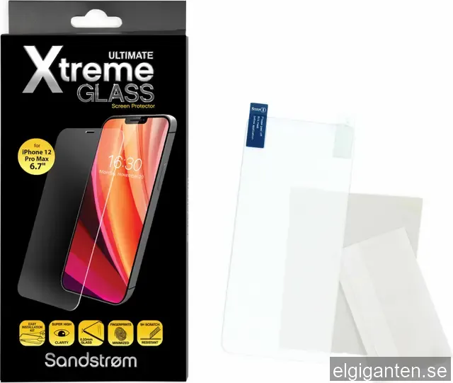 Sandstrøm Ultimate Xtreme iPhone 12 Pro Max skärmskydd