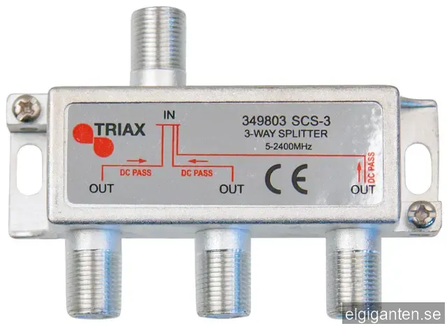 Triax 3-vägs Fördelare Sat