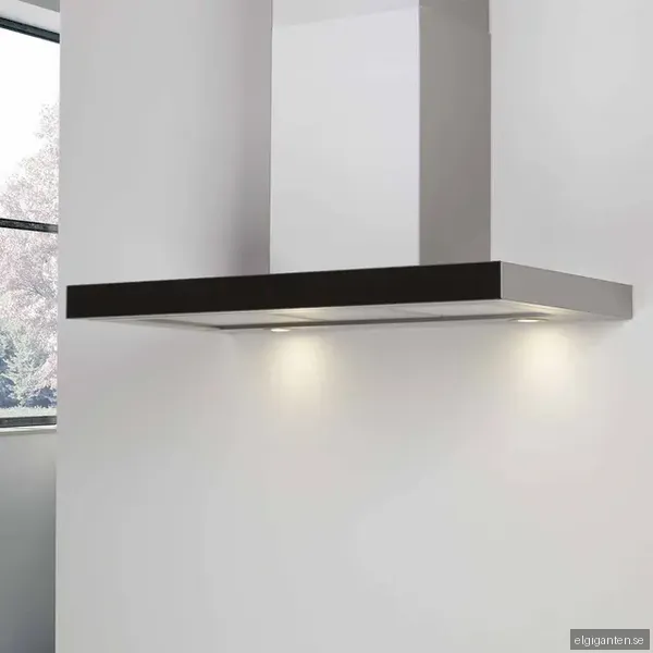 EICO Vägghängd Köksfläkt 4446 (rostfri/svart 90cm)