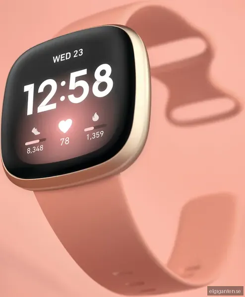 Fitbit Versa 3 smartwatch (pink clay/soft gold aluminium)