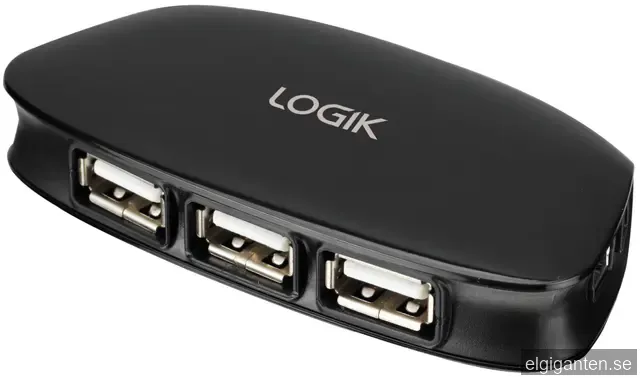 Logik USB Hub med 4 portar (USB 2.0)