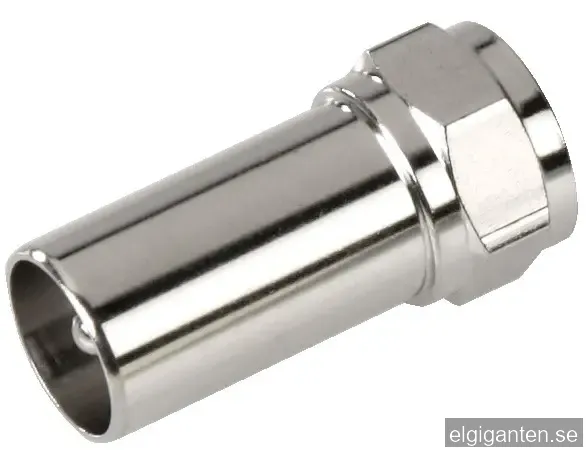 Triax Adapter Coax Plug till F plug (2-pack)