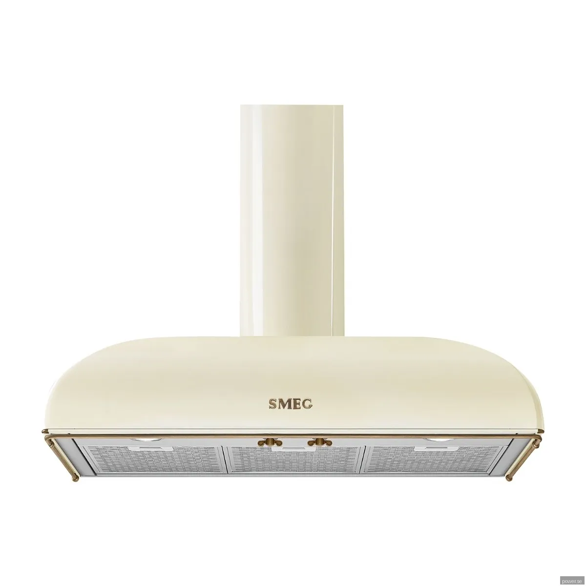 Smeg Serie Colonial Vägghängd Köksfläkt KS89POE (creme 90cm)