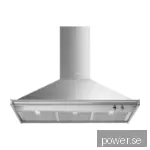 Smeg Serie Classic Frihängande Köksfläkt KD100HXE (rostfri 100cm)