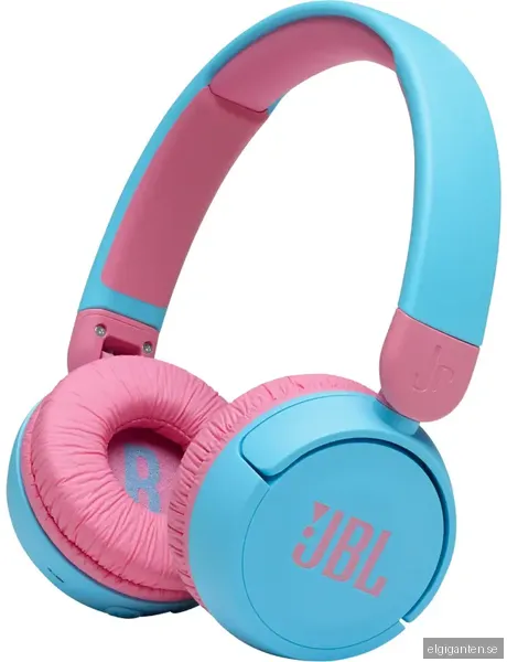 JBL Jr. 310BT trådlösa on-ear hörlurar (blå/rosa)
