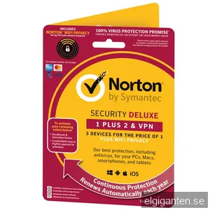 Norton Security Deluxe 1+2 antivirus med VPN
