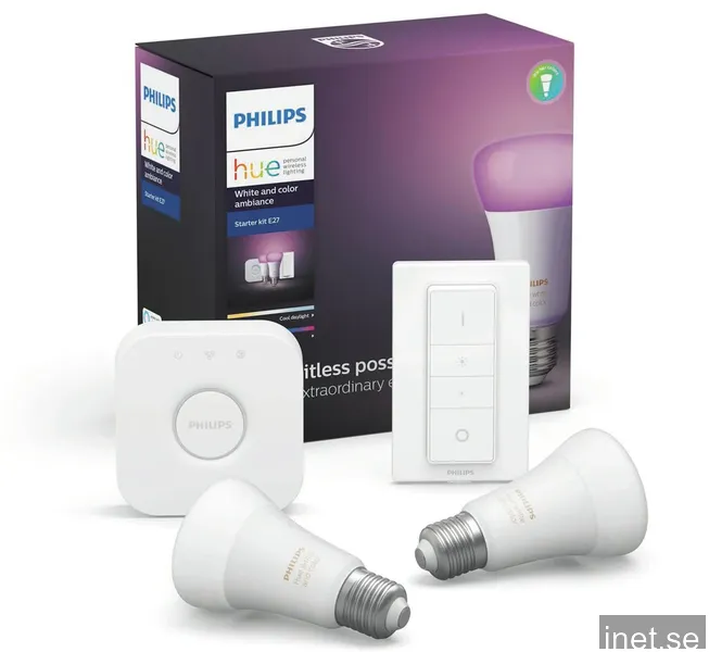 Philips Hue White och Color Ambiance startpaket E27