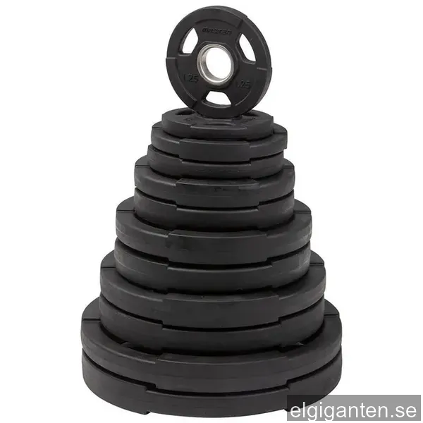 Master Fitness Viktpaket Deluxe 115kg, Viktskivor Gummerade