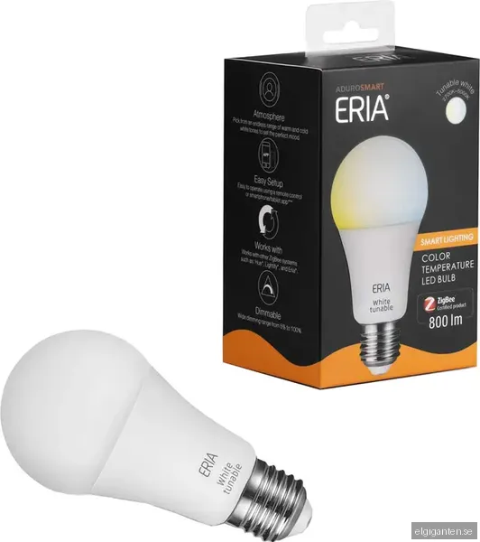 Adurosmart E27 Justerbar Hvid Bulb 2200-6500k Zigbee