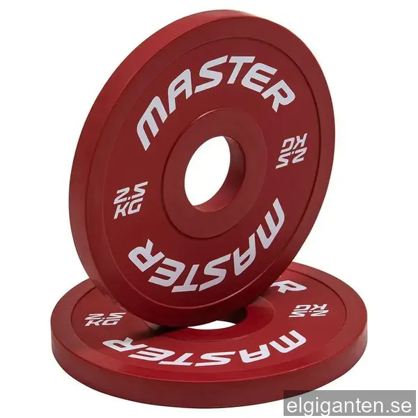 Master Fitness Change Plate 2 X 2,5 kg, Viktskiva Gummerad