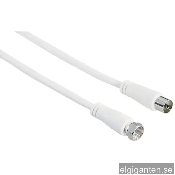 Hama antennkabel F-IEC hona (vit)