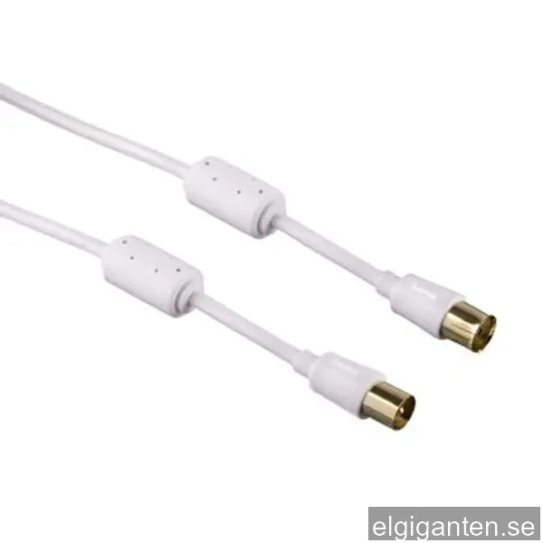 Hama Antennkabel koaxial 95 dB (5m) vit