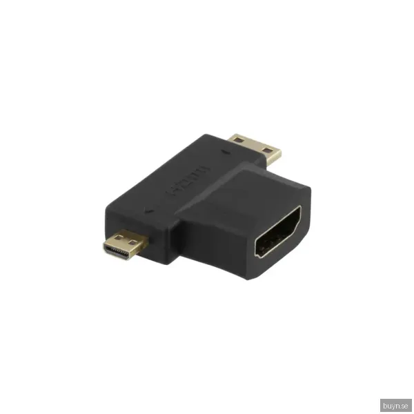 Deltaco HDMI (A) → mini/micro-HDMI-adapter