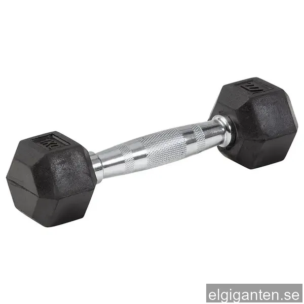 Master Fitness Gummi / Krom, Hexhantel 7 kg