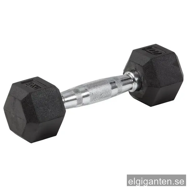 Master Fitness Gummi / Krom, Hexhantel 2 kg