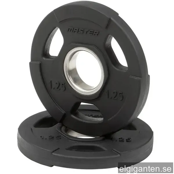 Master Fitness Gummiklädd Skiva Deluxe, Viktskivor gummerade 1,25 kg