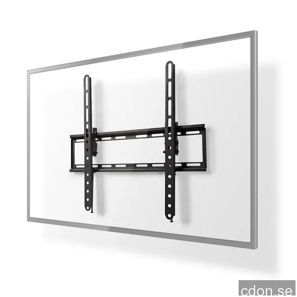 Tilt TV-väggfäste | 23–55 tum | Maximal skärmvikt: 35 kg | 12° | 38 mm | Stål | Svart