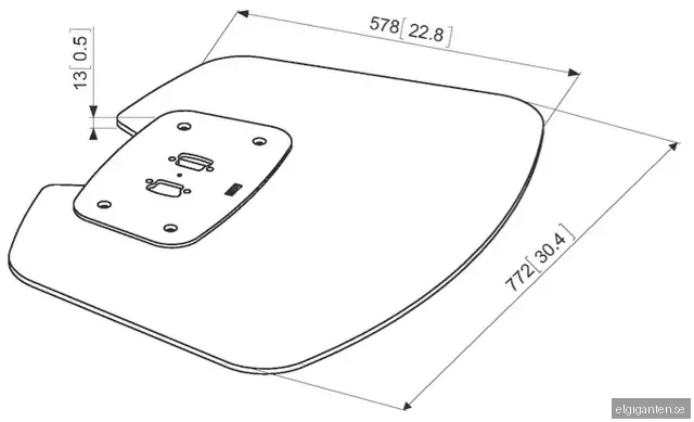 Vogels Pro PFF 7020 golvplatta (silver)