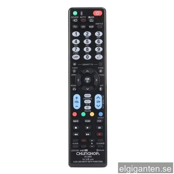 Universal fjärrkontroll för LG TV – kompatibel med LED, LCD, HDTV och 3DTV