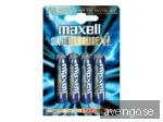 Batteri Maxell AAA alkaliskt, LR03, 4-pack
