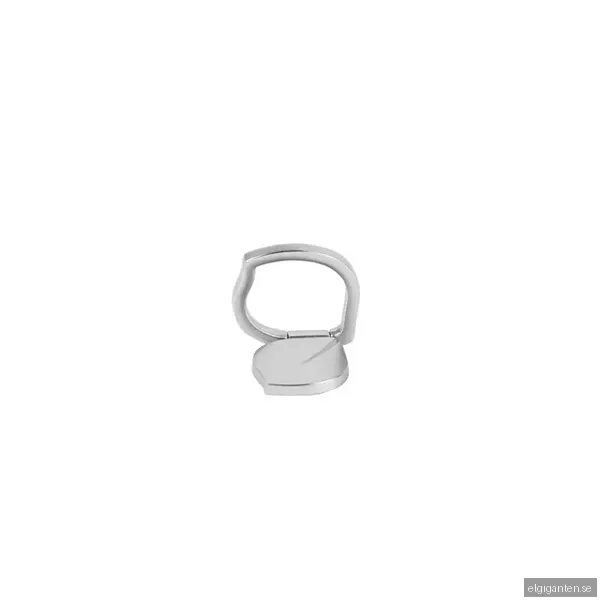 GEAR MobilRing Löv Silver Roterande Fingerhållare med Ställfunktion