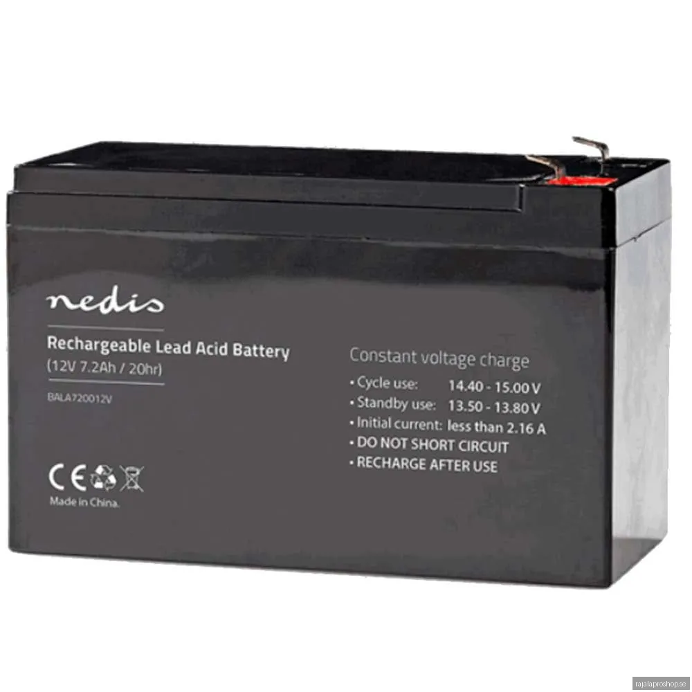 Nedis BALA720012V - UPS battery - Lead Acid - 7200 mAh