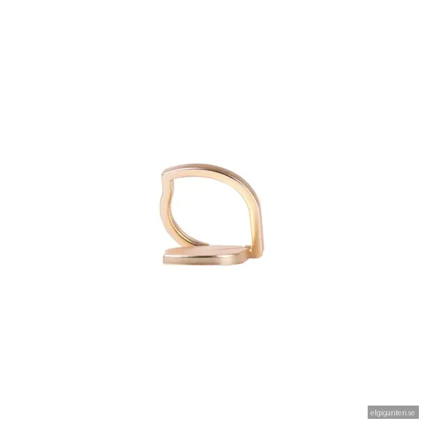 GEAR MobilRing Löv Guld Matt Roterande Fingerhållare med Ställfunktion
