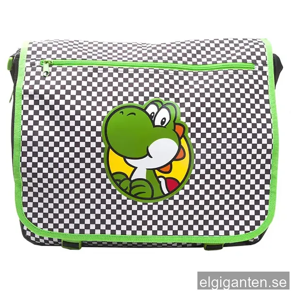 Nintendo Yoshi Checkered messenger väska (grön)