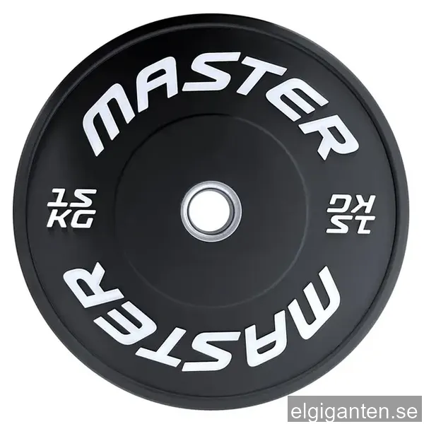 Master Fitness Bumperplate, Viktskivor bumper 15 kg