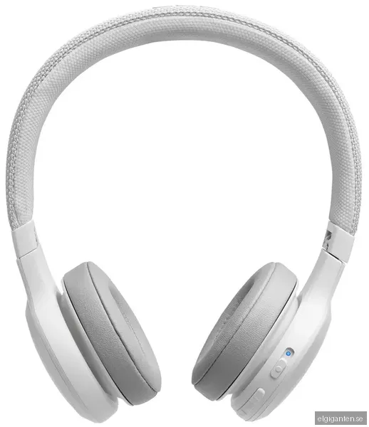 JBL LIVE 400BT trådlösa on-ear hörlurar (vit)