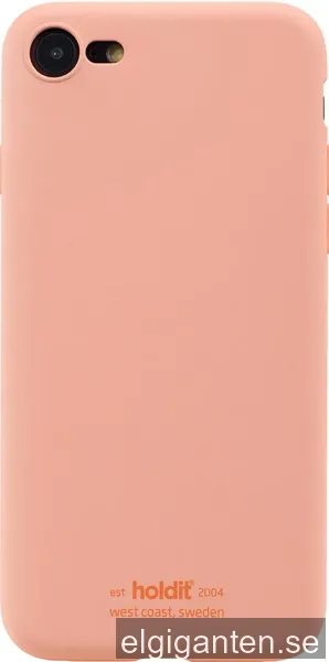 Holdit iPhone SE Gen. 2/3/8/7 silikonfodral (pink peach)