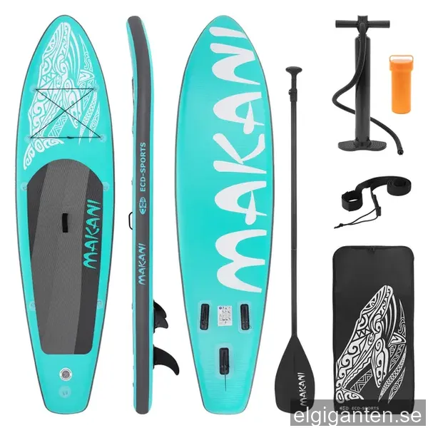 Uppblåsbar paddelbräda Makani 320x82x15 cm turkos