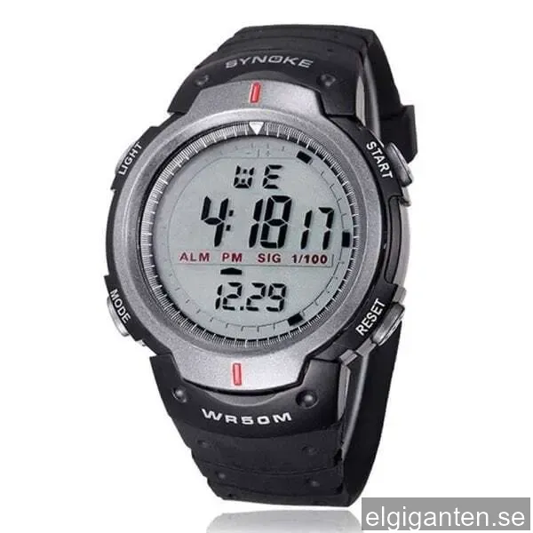 Sportklocka med LED för killar - digital och vattentät